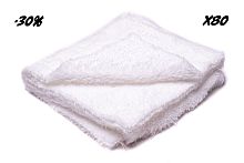 Коробка 80 шт. Полотенце Plushbyte Pro цв.Белый микрофибра 40*40см инд.упак.